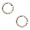 Jump Ring Round 8mm OD 19gauge Nickel Soldered